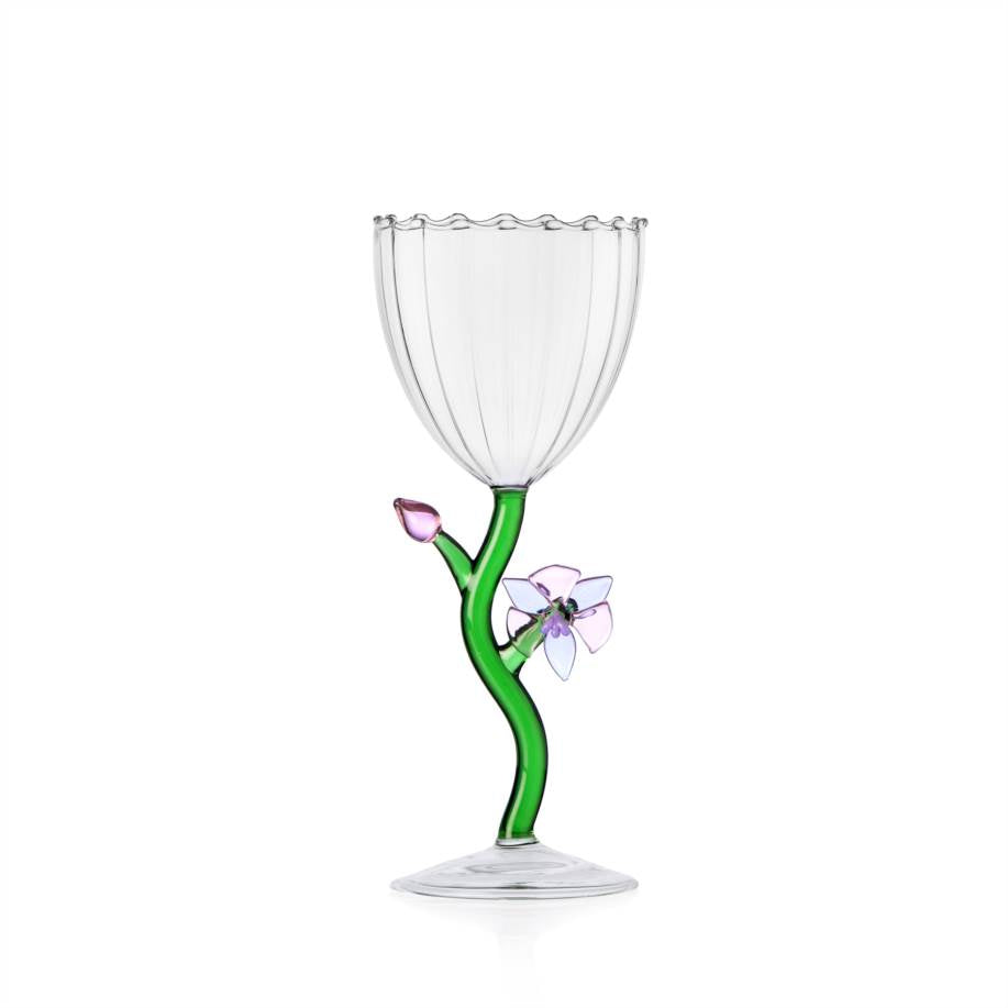Ichendorf Botanica Optic Stemmed Glass, Orchid
