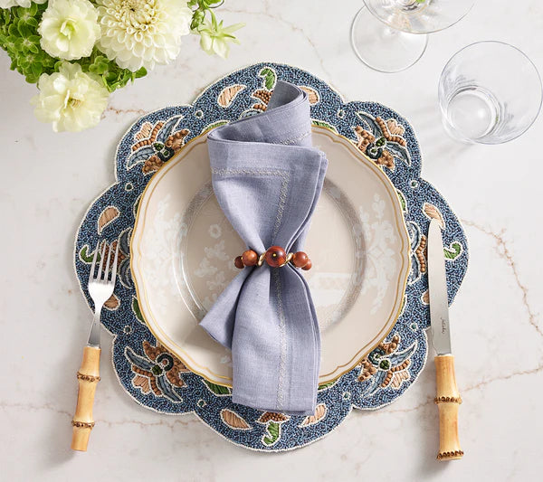Kim Seybert Terraza Placemat in Blue & Multi, Set of 2