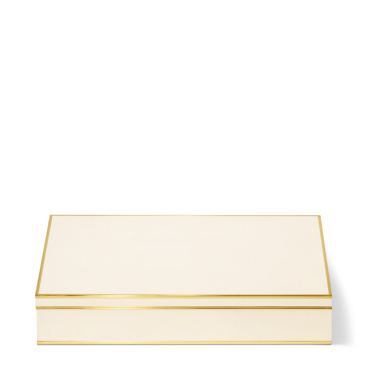 Aerin Luxe Shagreen Mahjong Set w/ Pieces, Cream