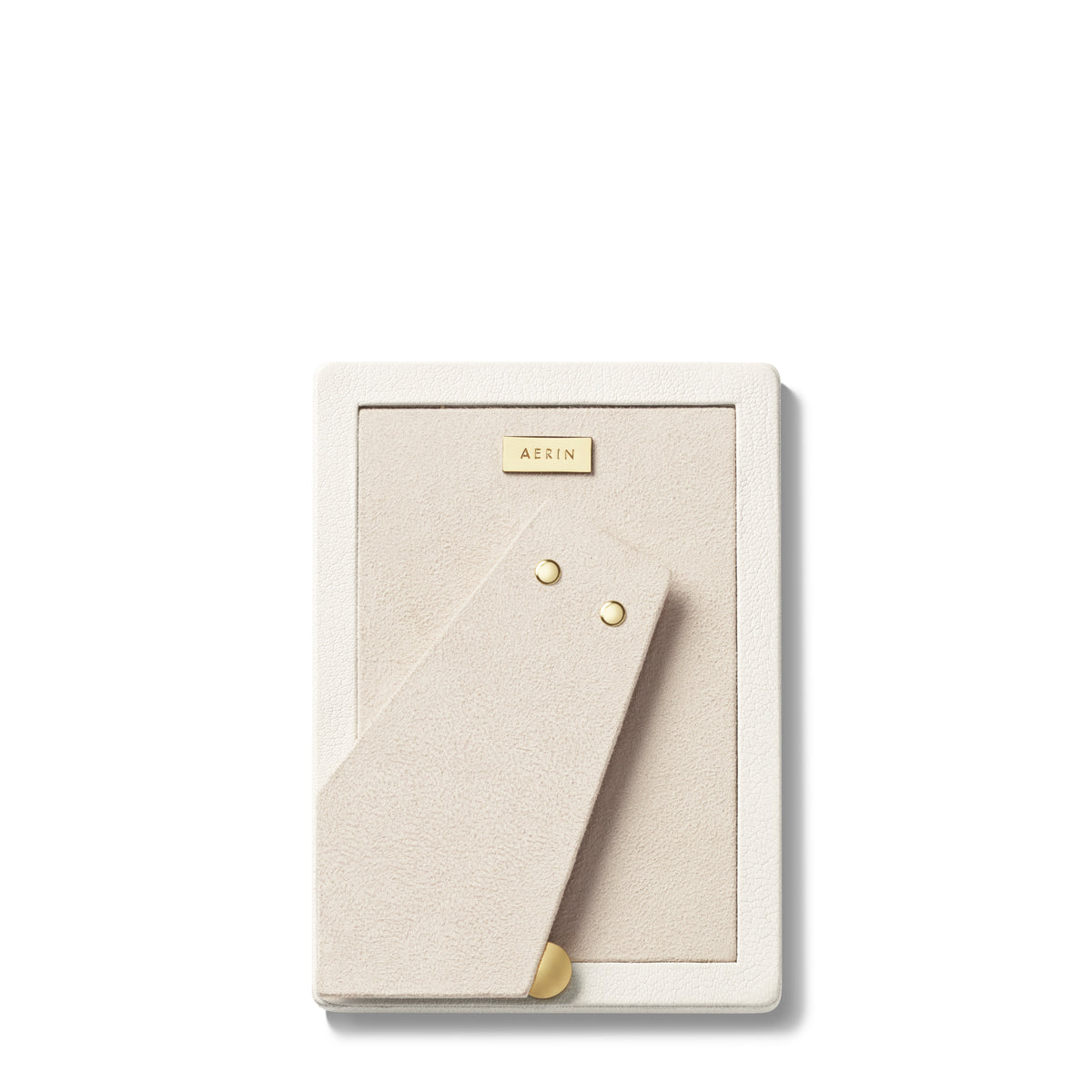 Aerin Piero Leather Frame, Shadow White