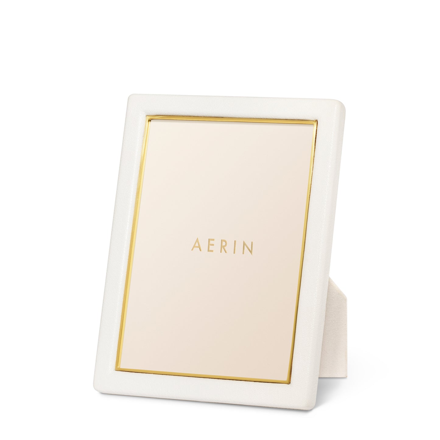 AERIN Piero Leather Frame, Shadow White