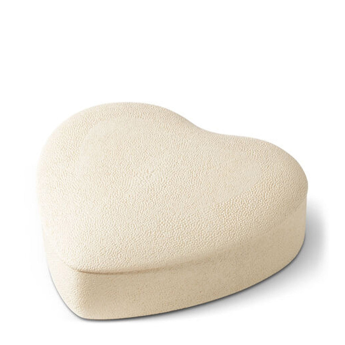 Aerin Shagreen Heart Jewelry Box Cream aerin.com