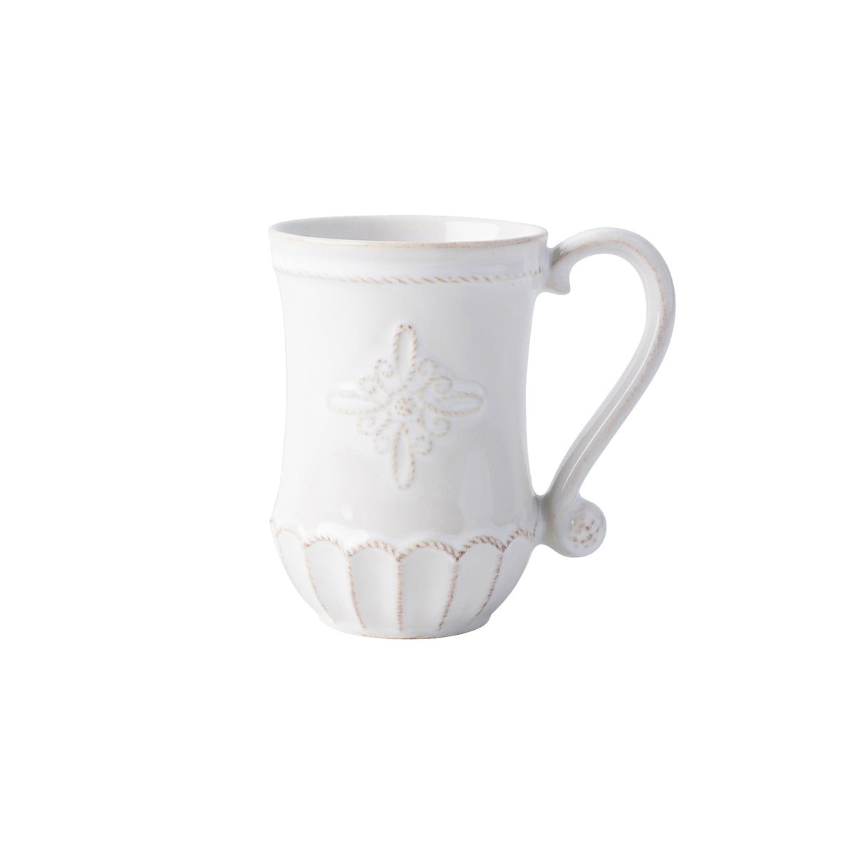 Jardins Du Monde Whitewash Mug Set of 4, studio product shot