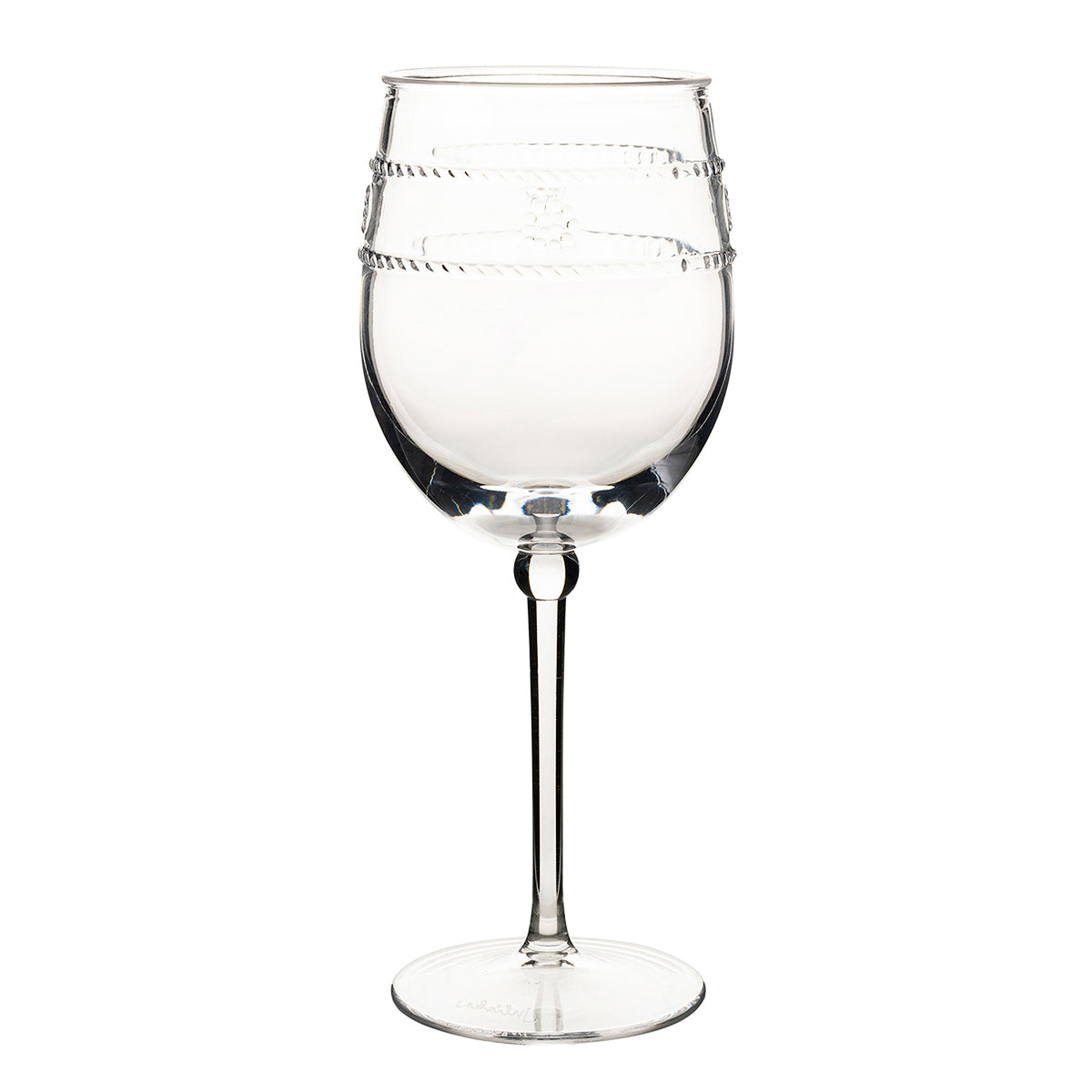 Isabella Acrylic Wine Glass, studio shot