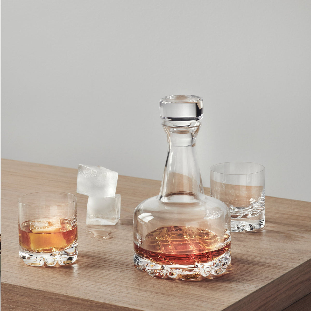 Orrefors Erik 3 Piece Set of 2 DOF and Decanter