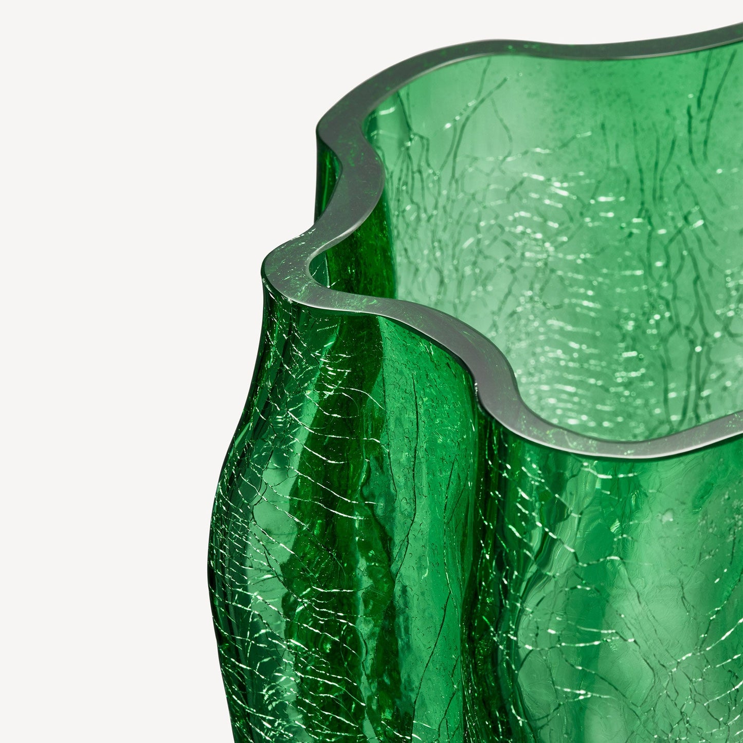 Crackle Vase - Extra Large - Green - 2