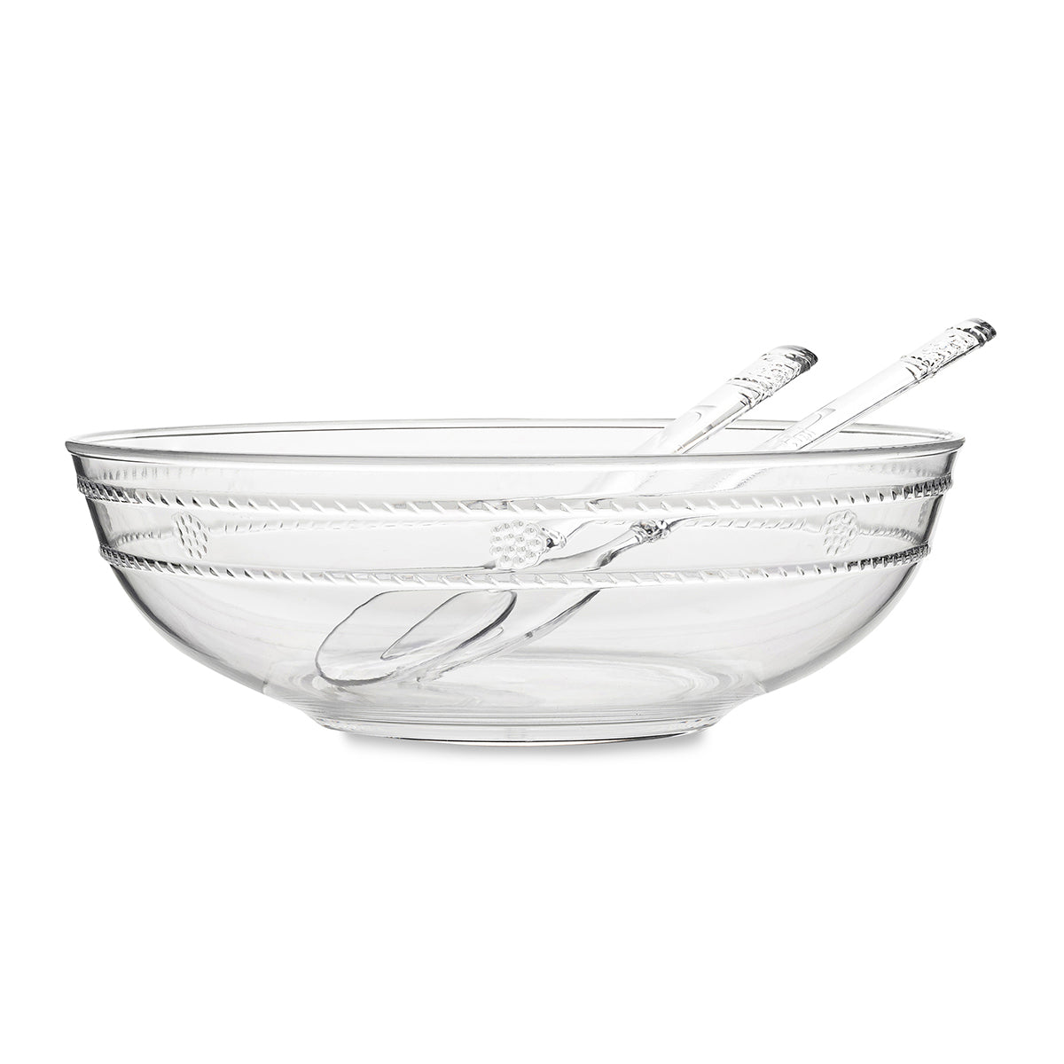 Isabella Acrylic 13 inch Serving Bowl, studio angle