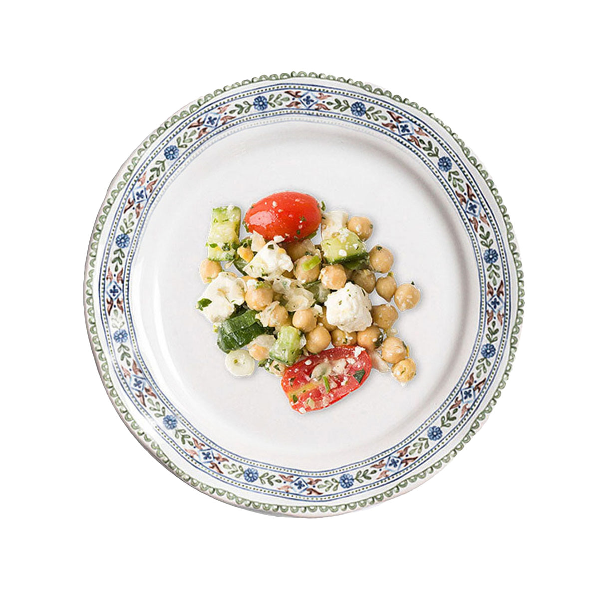 Villa Seville Dessert/Salad Plate, Chambray, styled table setting