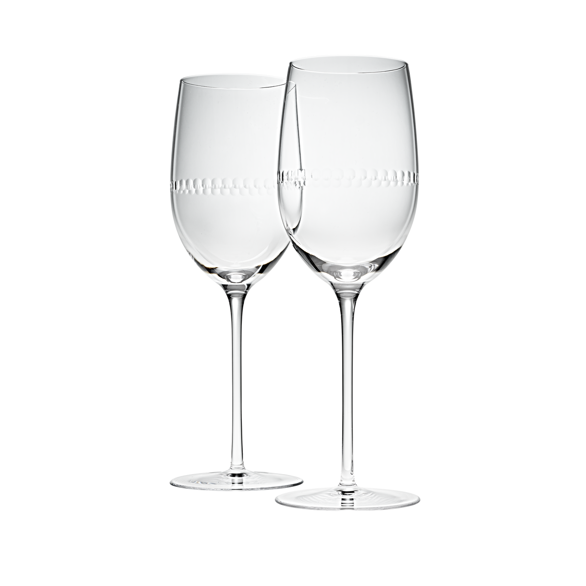 Christofle Perles crystal water glasses