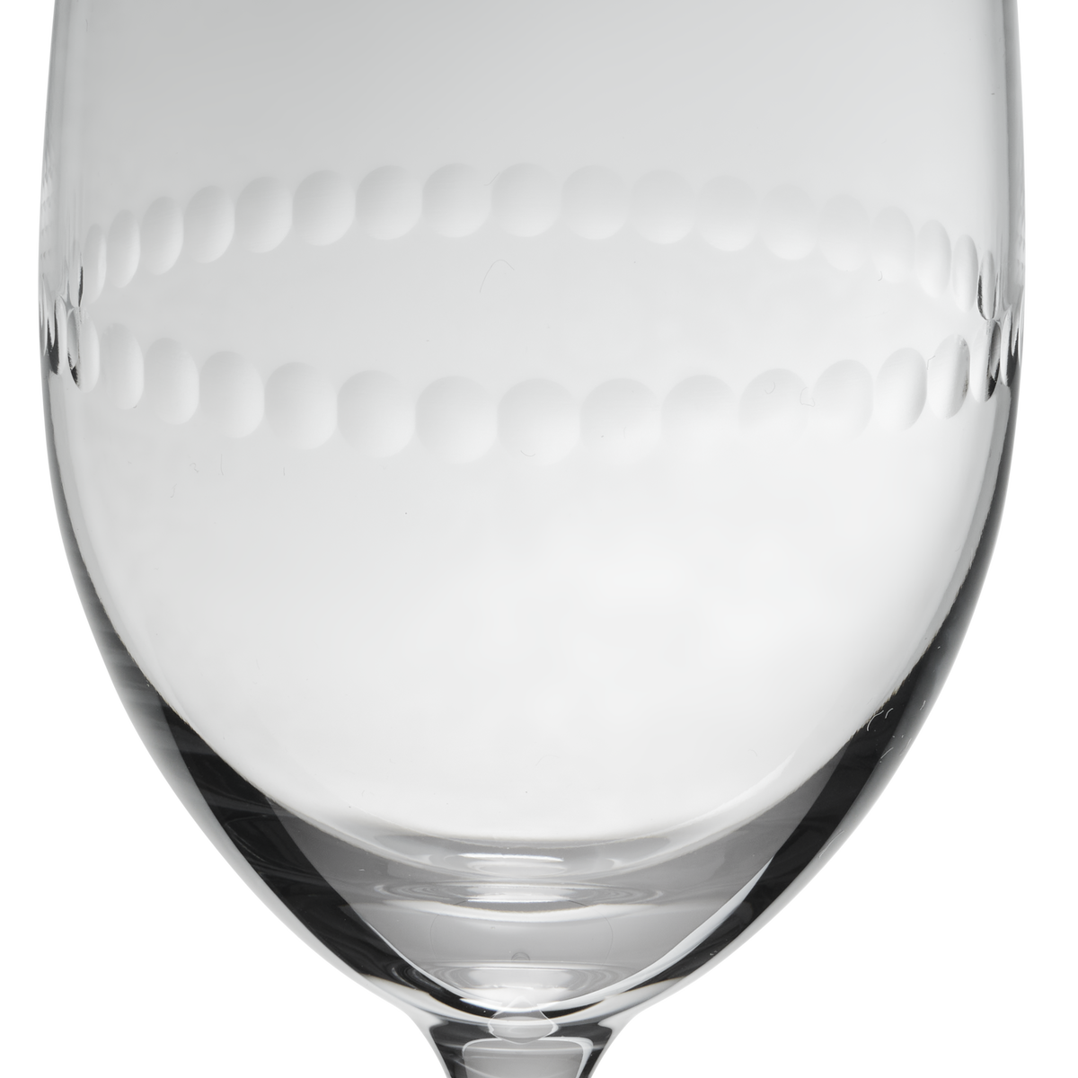Christofle Perles crystal red wine glasses