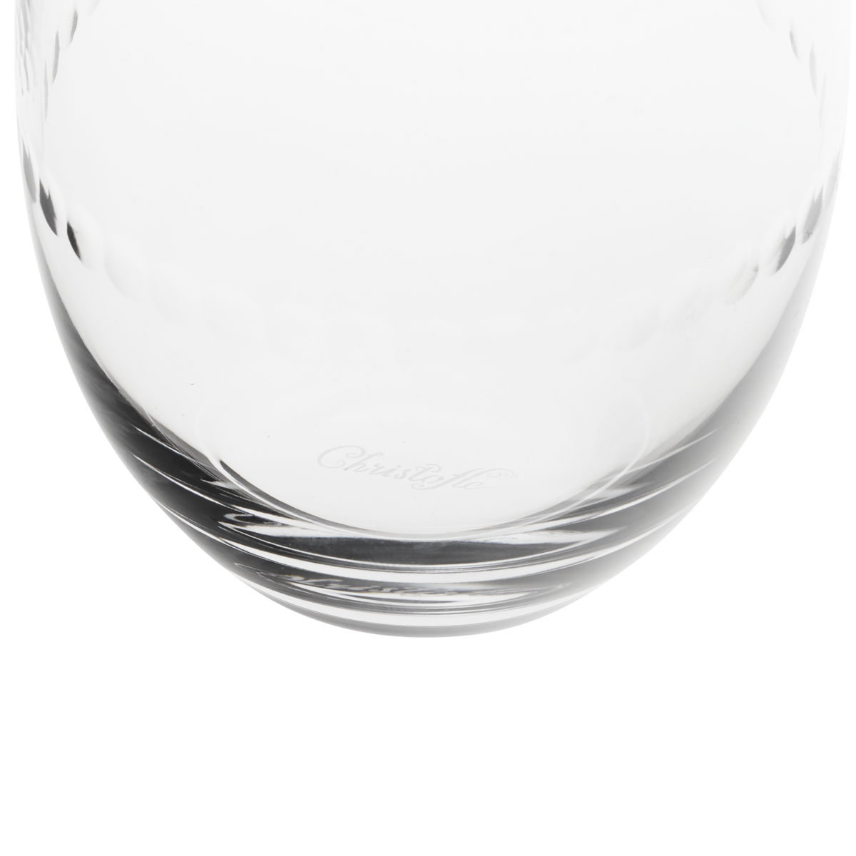Christofle Perles crystal water goblets