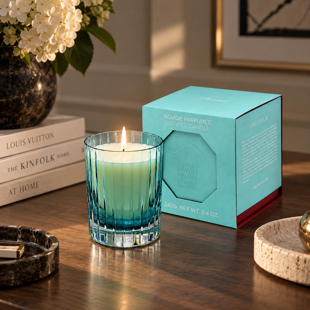 Baccarat Four Elements Candle, On The Lake