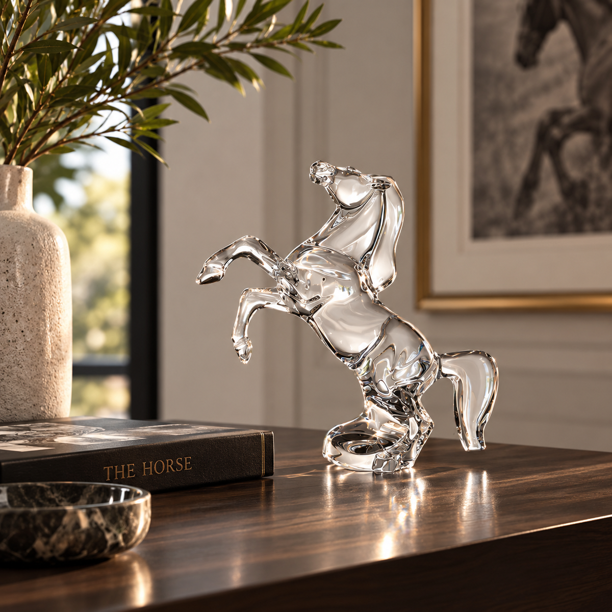 Baccarat Rearing Horse
