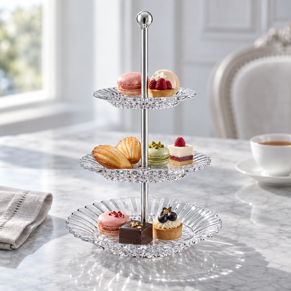 Baccarat Mille Nuits Small Pastry Stand
