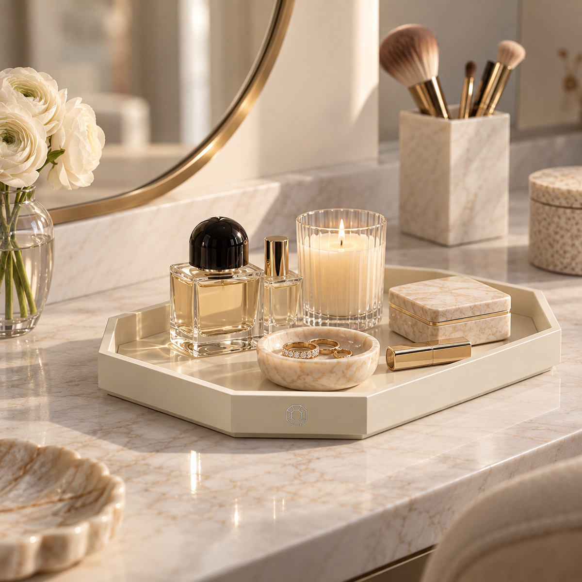 Baccarat Octogone Tray, Small