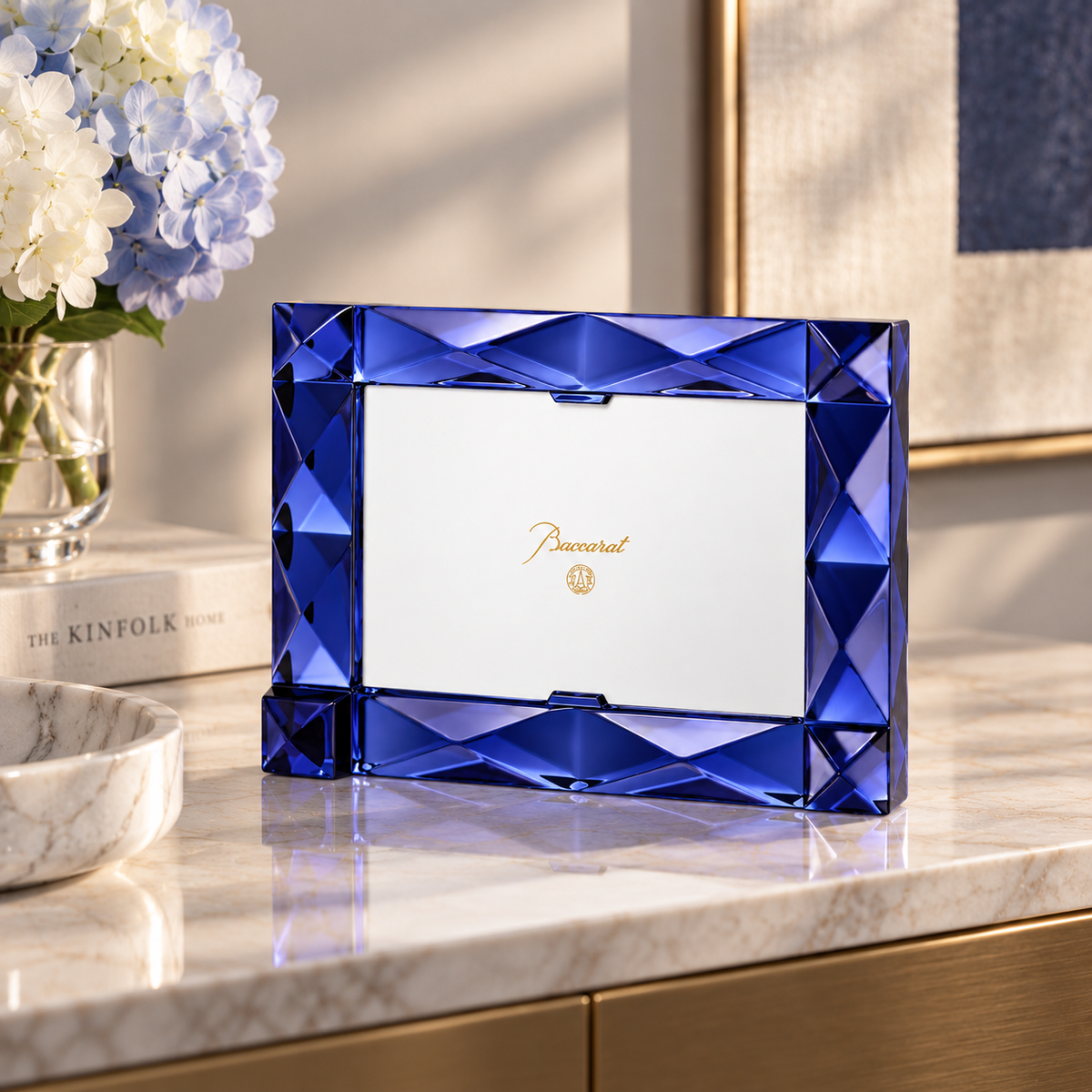 Baccarat Louxor Photo Frame, Midnight