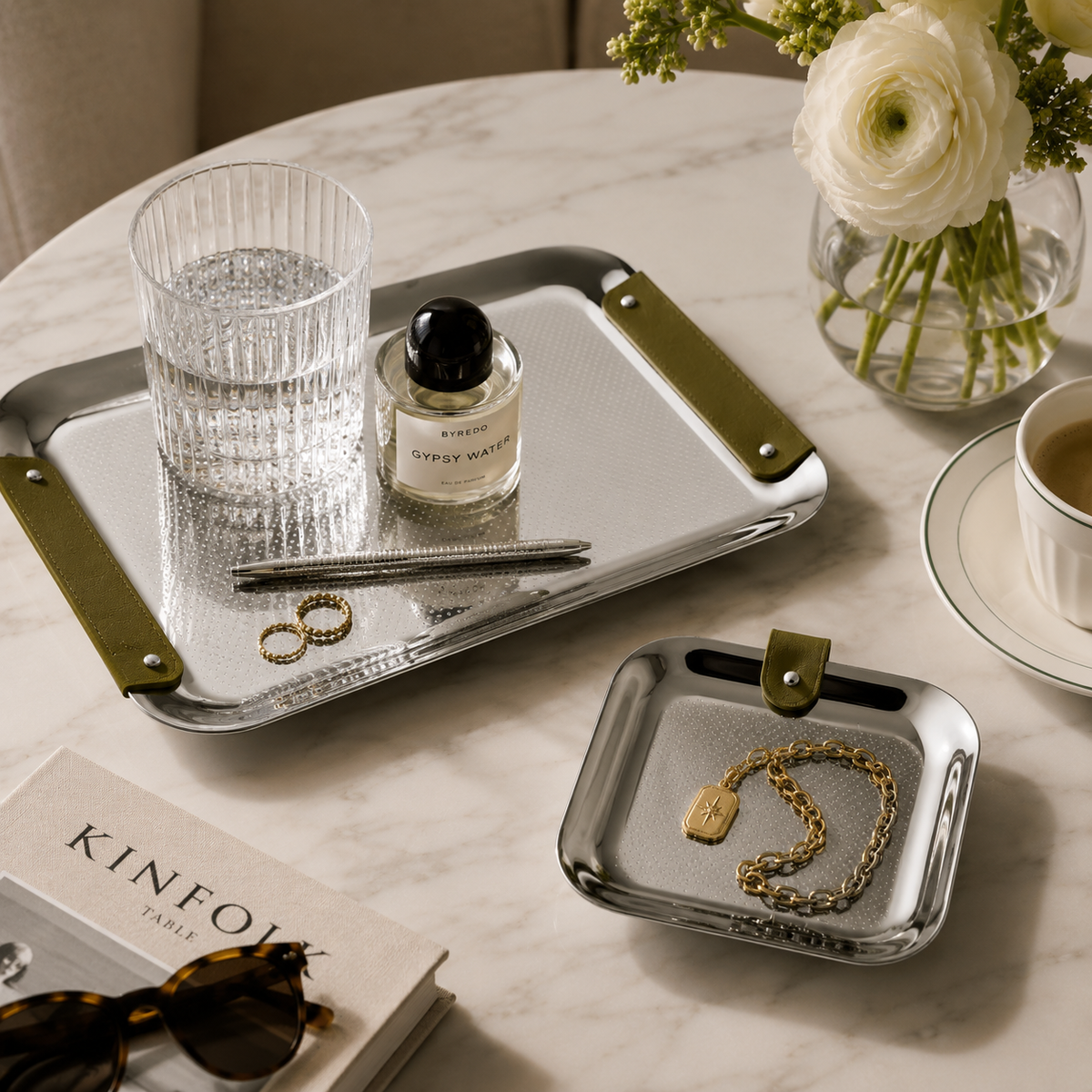 Christofle Club Imperial Green Trinket Tray