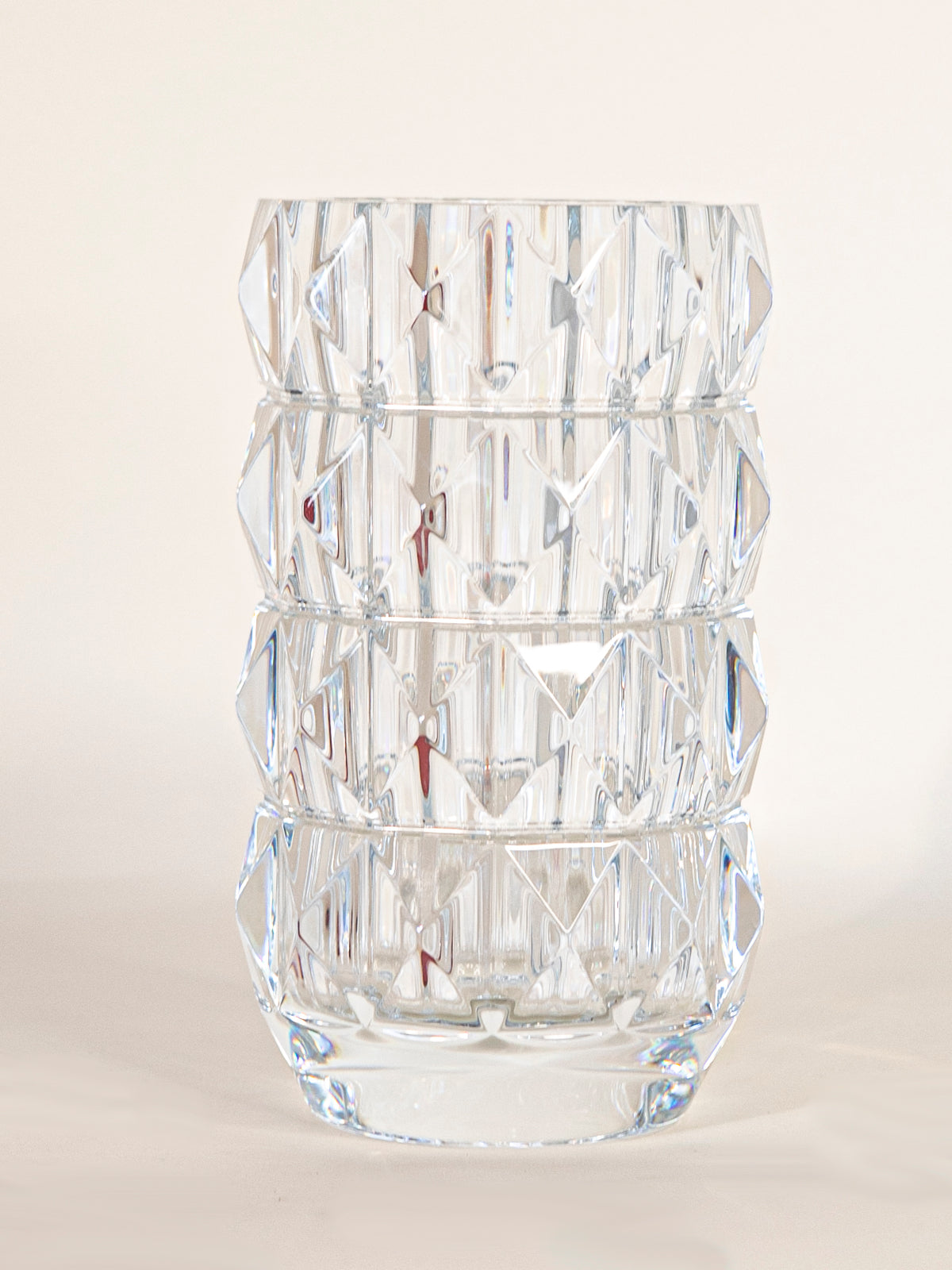 Baccarat Louxor Round Tall Vase Clear