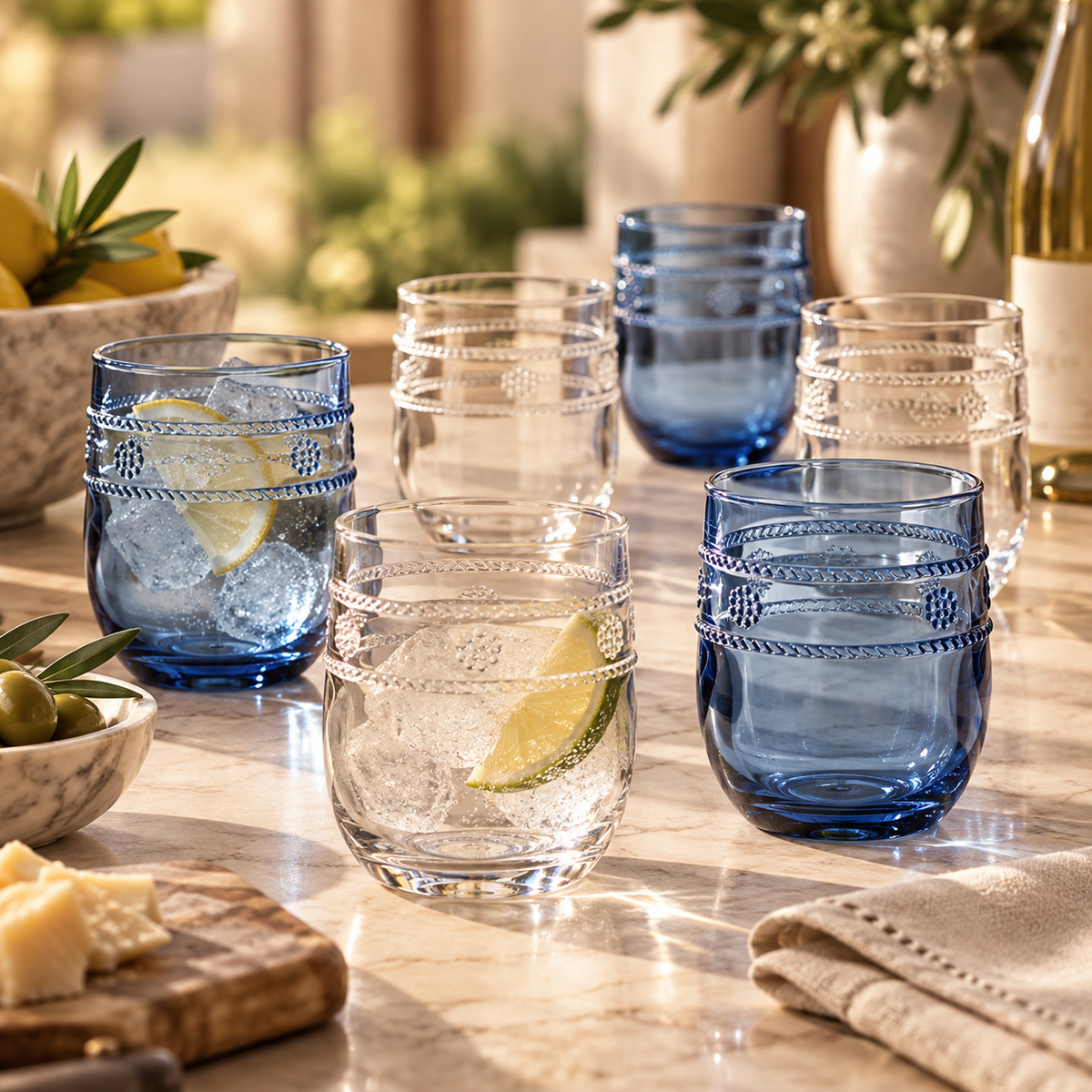 Juliska Isabella Acrylic Tumbler Set of 8