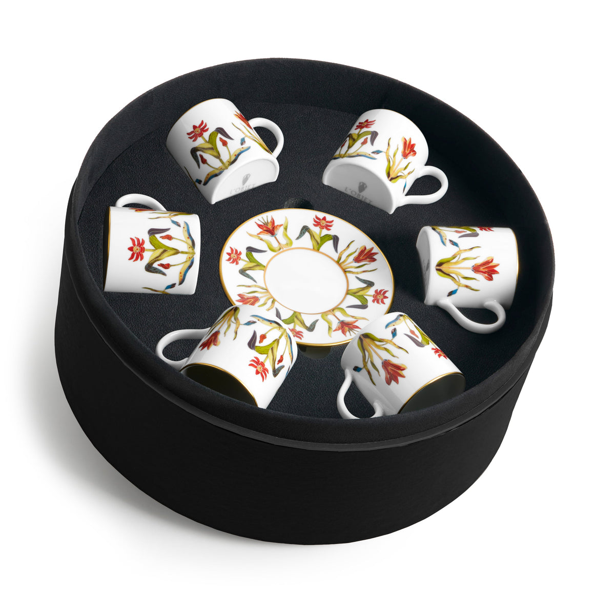 L'Objet Grand Tour Espresso Cup & Saucer, Set of 6