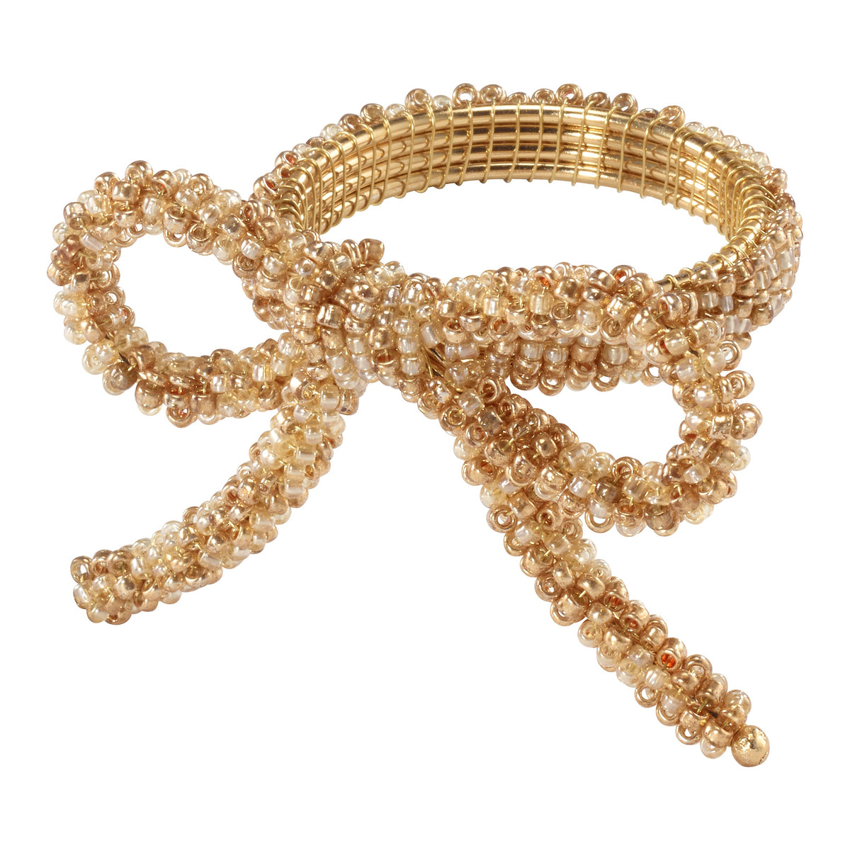 Bodrum Gold Bow Napkin Ring Set of 8