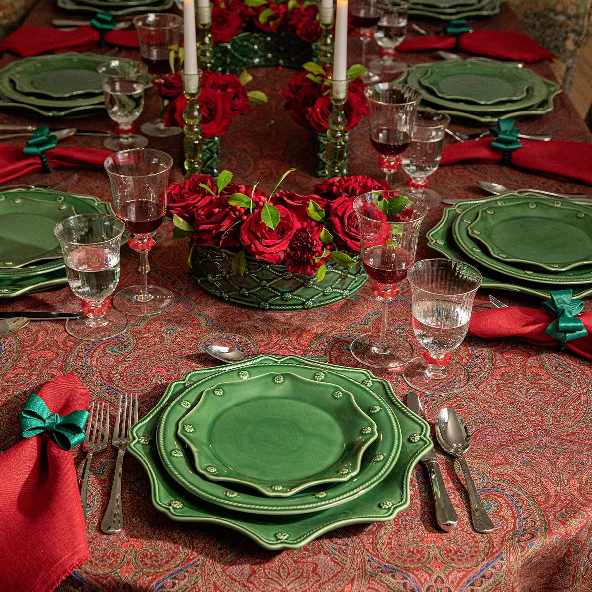 Juliska Berry & Thread 16-Piece Place Setting Basil
