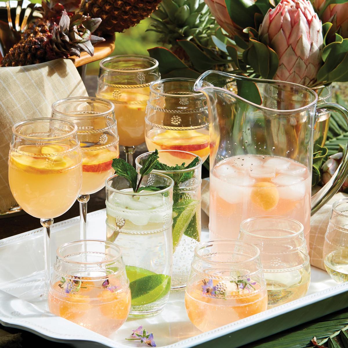 Isabella Acrylic Flute, lifestyle collection display
