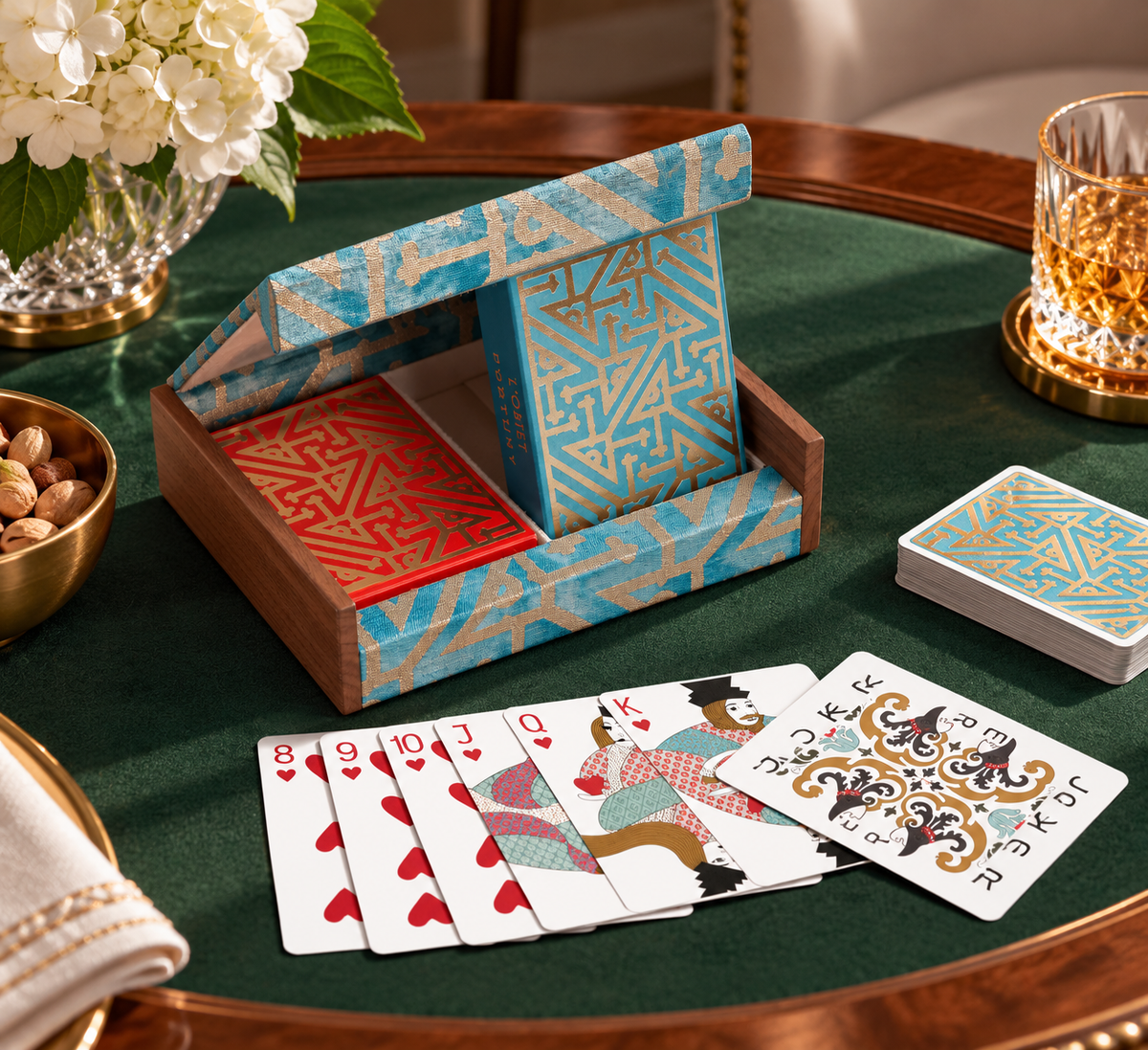 L'Objet Fortuny Playing Cards, Set of 2 Decks