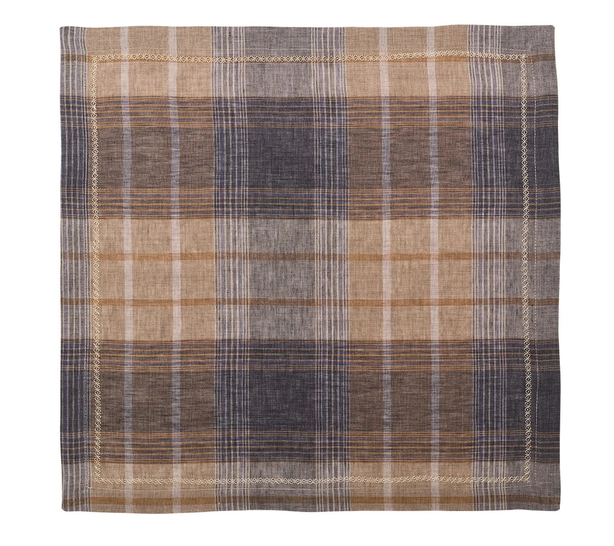 Kim Seybert Henley Napkin in Brown & Multi, Set of 4