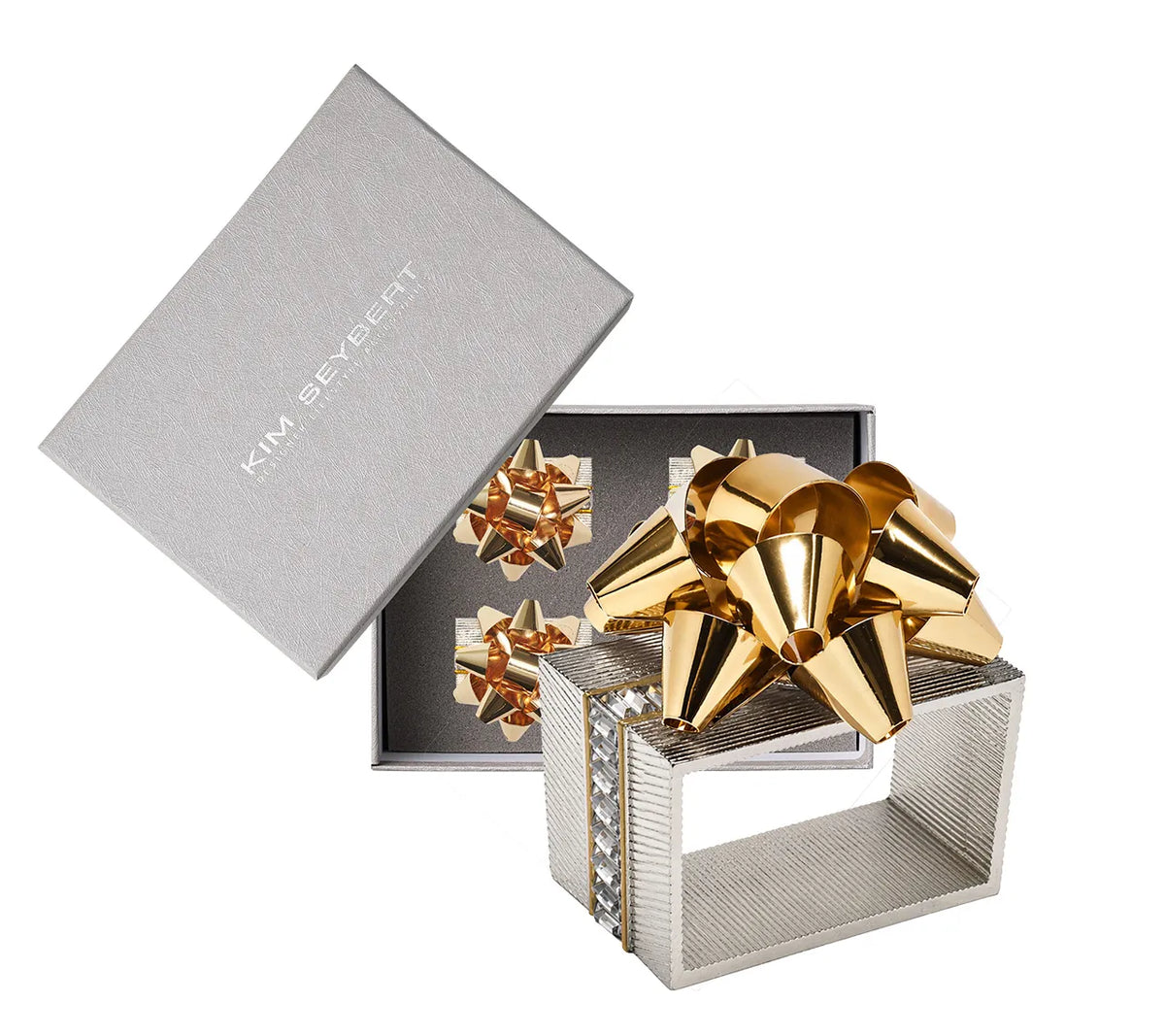 Kim Seybert Holiday Bow Napkin Ring, Set of 4