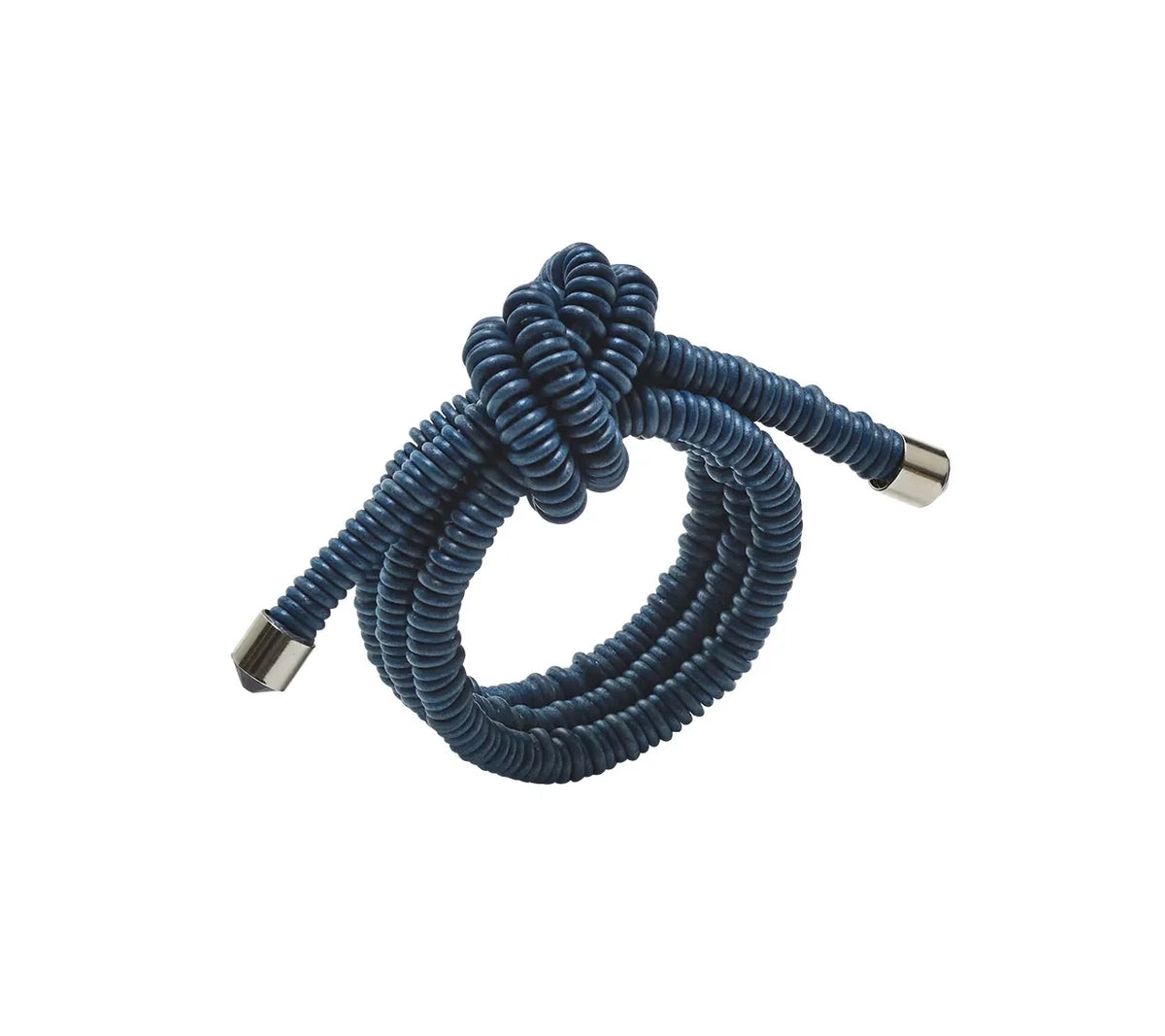Kim Seybert Coil Napkin Ring, Set of 4 in Blue