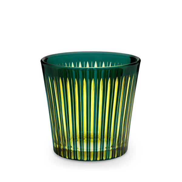 L'Objet Prism Ice Bucket + Tongs - Emerald