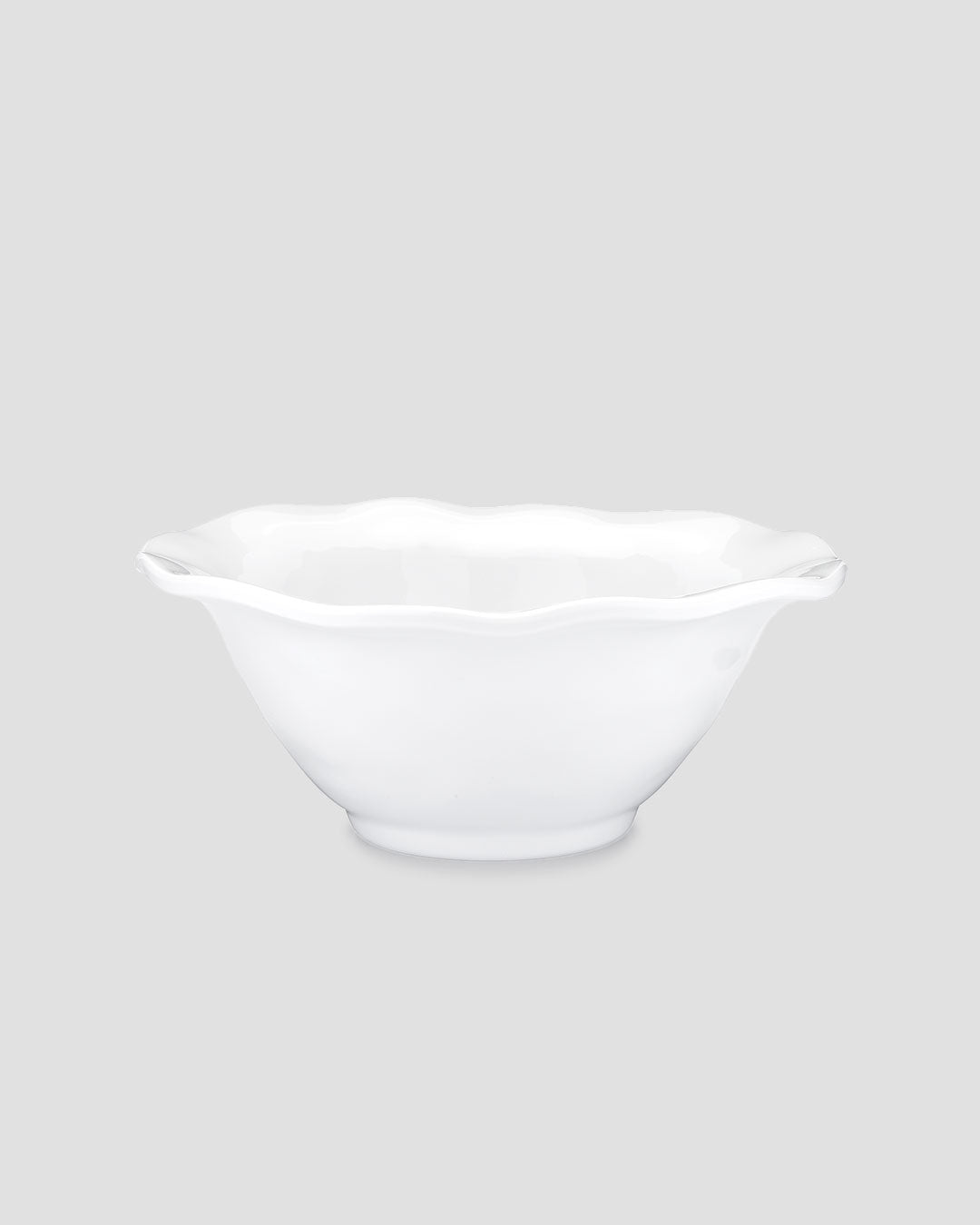 Q Squared Ruffle Melamine Round Cereal Bowl Set of 4