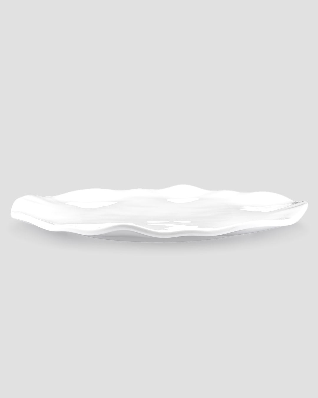 Q Squared Ruffle Melamine Round Platter Set of 4