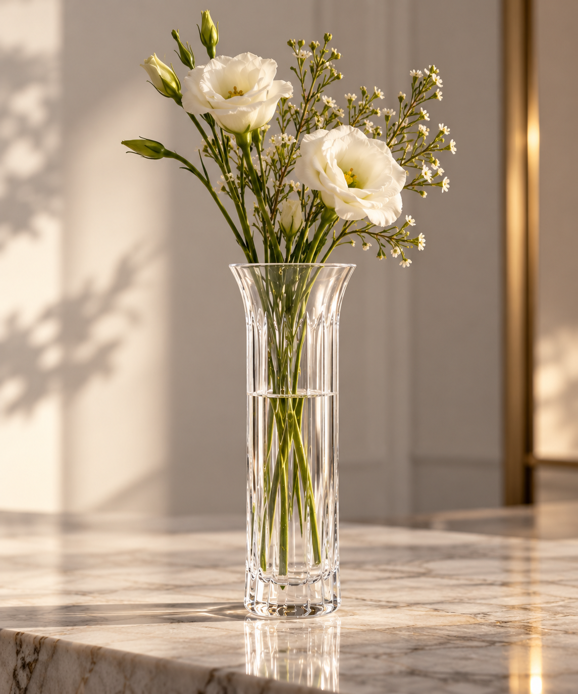 Baccarat Flora Bud Vase, Biseau