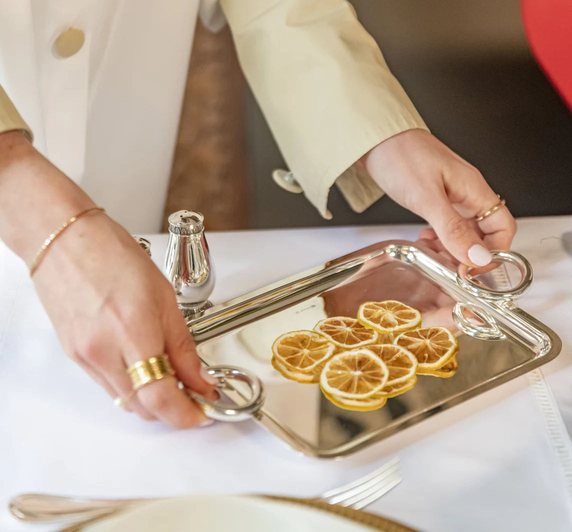 Vertigo Small Silver-Plated Tray