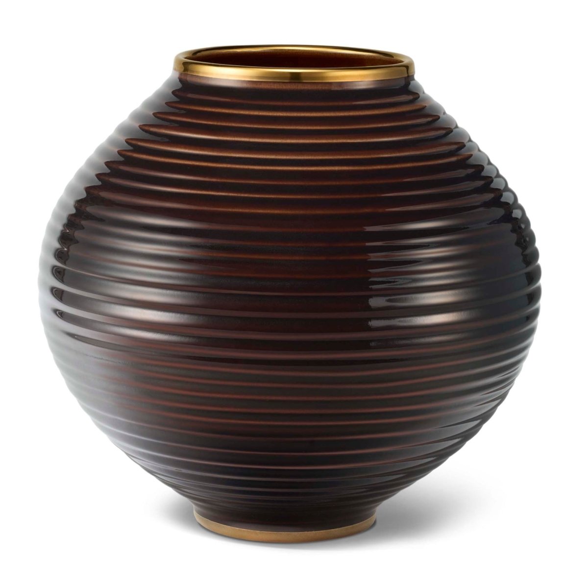 Aerin Calinda Moon Vase Chocolate