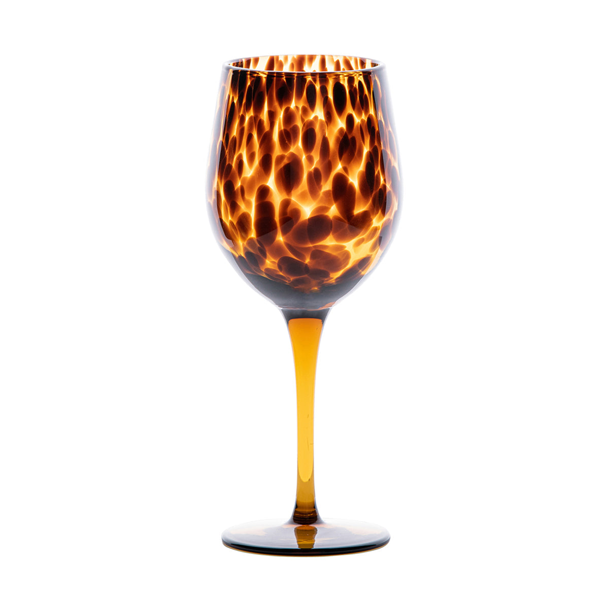 Puro Wine Glass Tortoiseshell, studio product shot