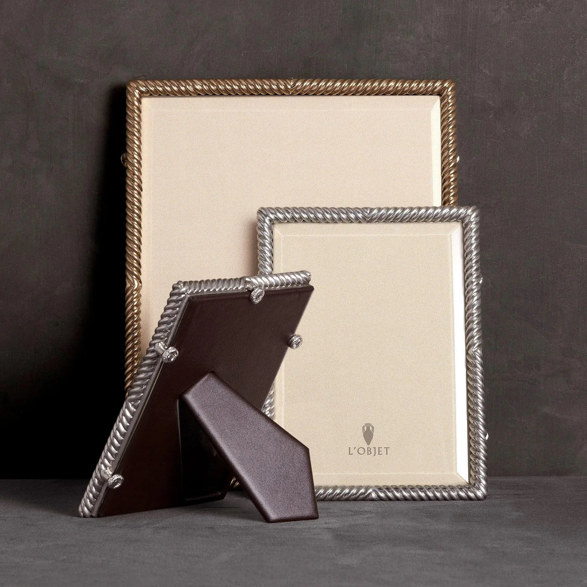 L'Objet Deco Twist Frame Platinum