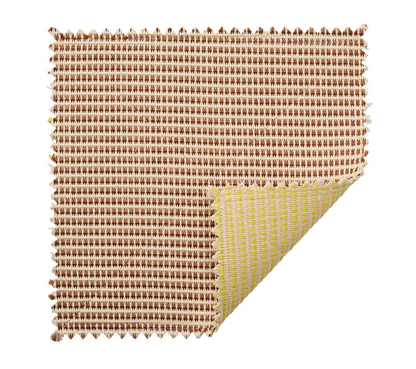Kim Seybert Duet Reversible Placemat in Brown & Yellow, Set of 4