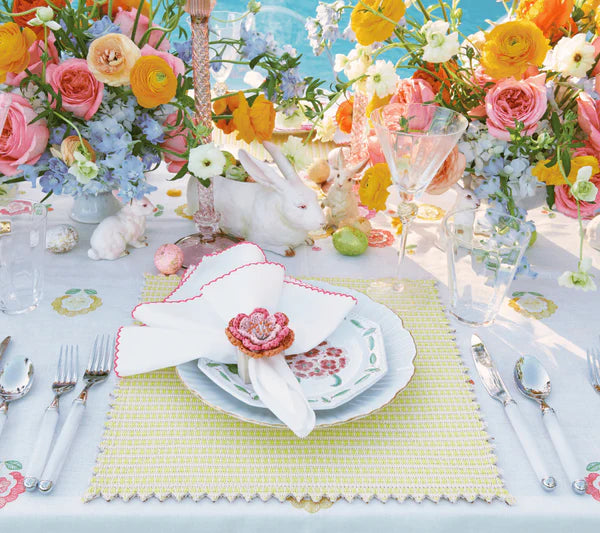 Duet Reversible Placemat in Brown & Yellow, Set of 4