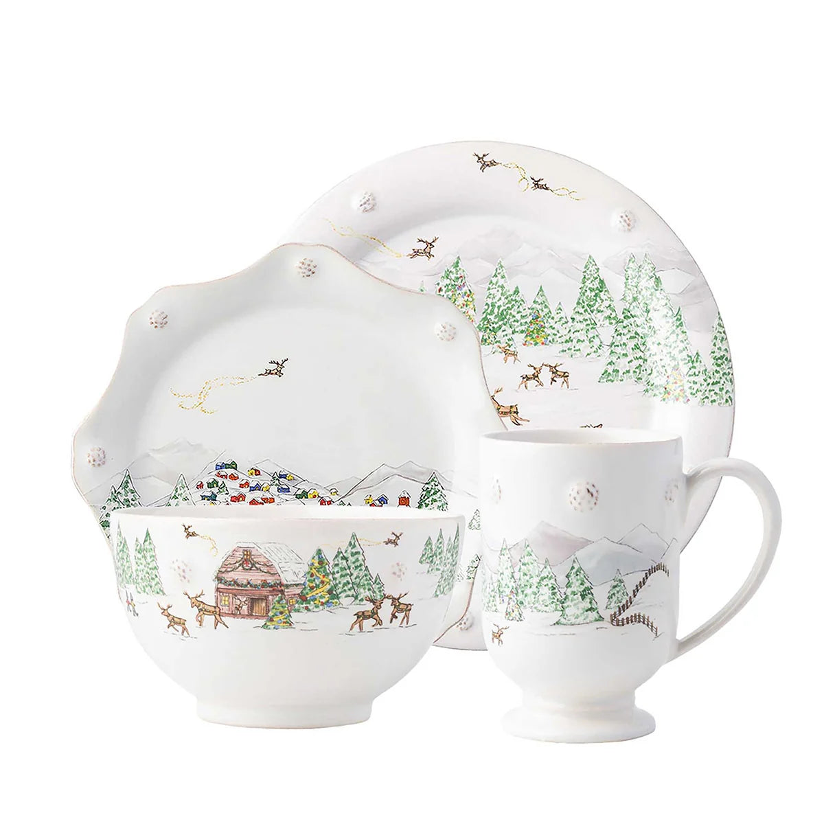 Juliska Berry & Thread North Pole 4-Piece Place Setting