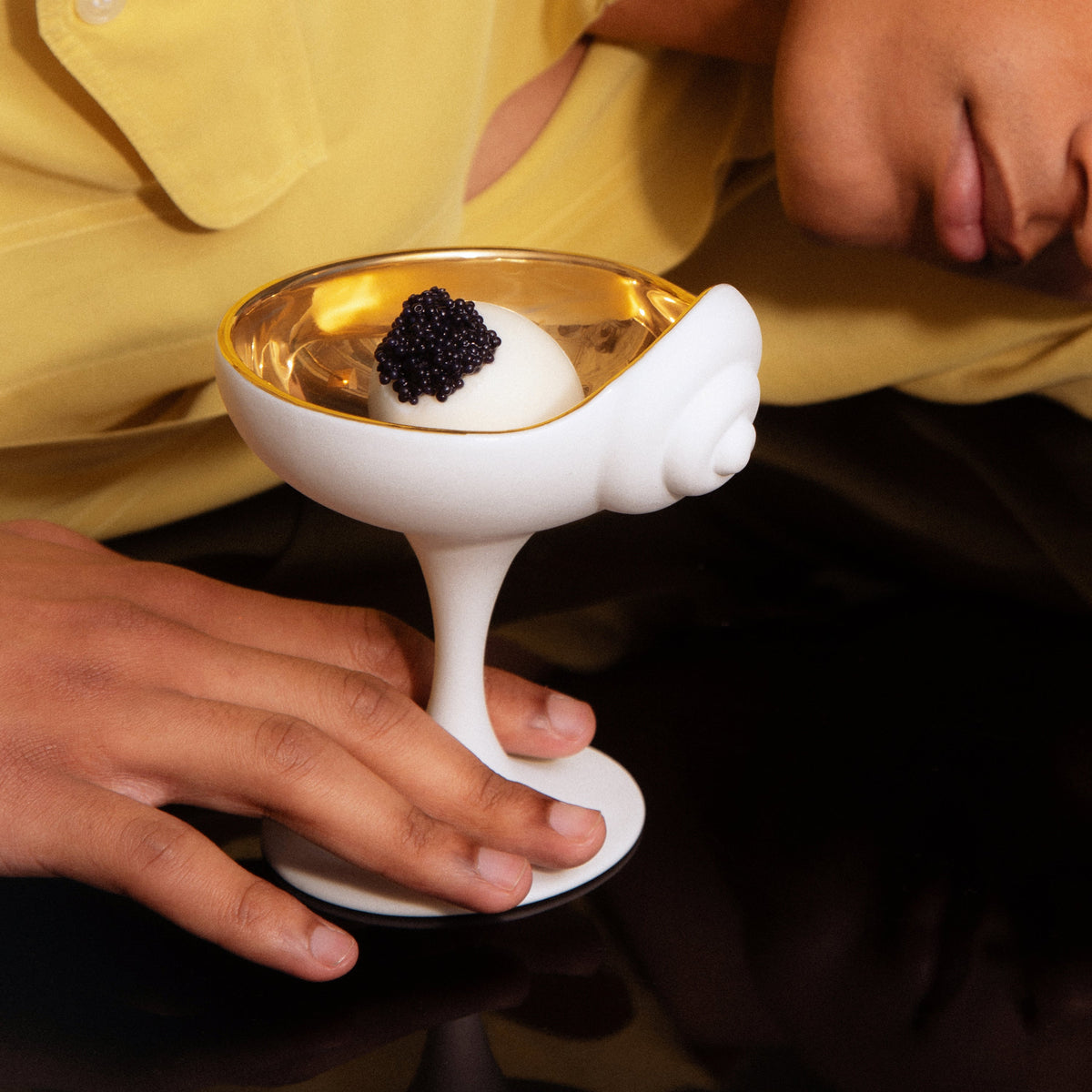 L'Objet Jessica McCormack Shell Scoop Bowl, Gold