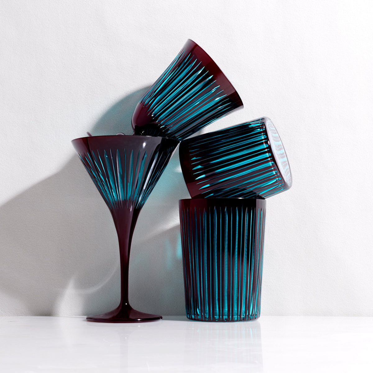 L'Objet Prism Wine Glasses, Set of 4
