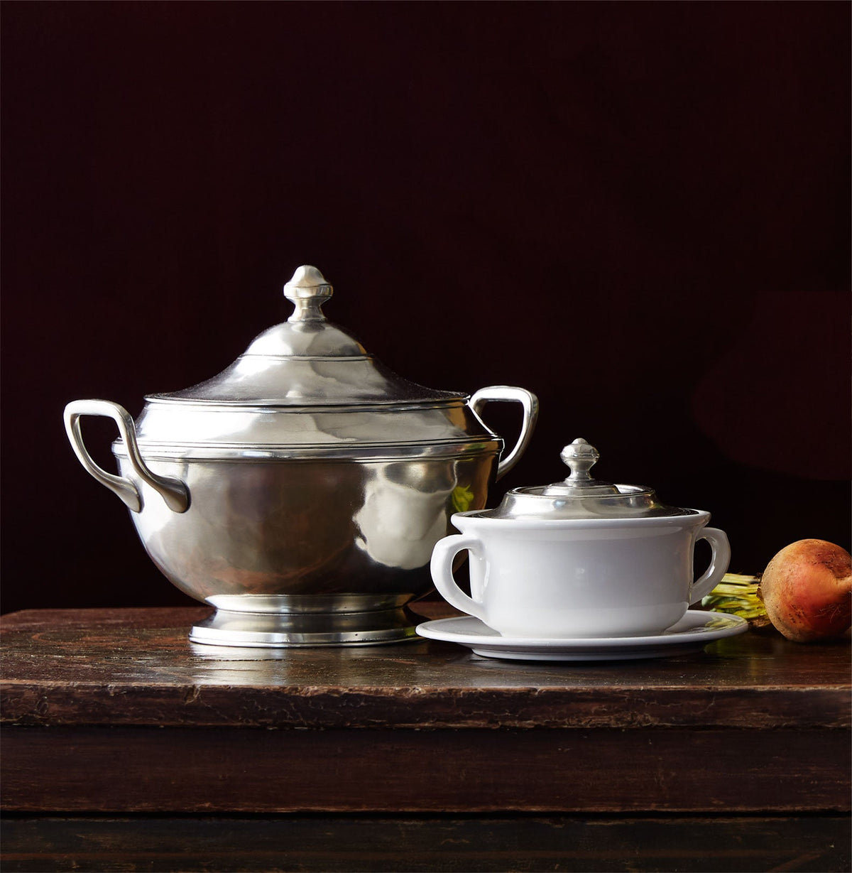 MATCH Convivio covered soup bowl on the table