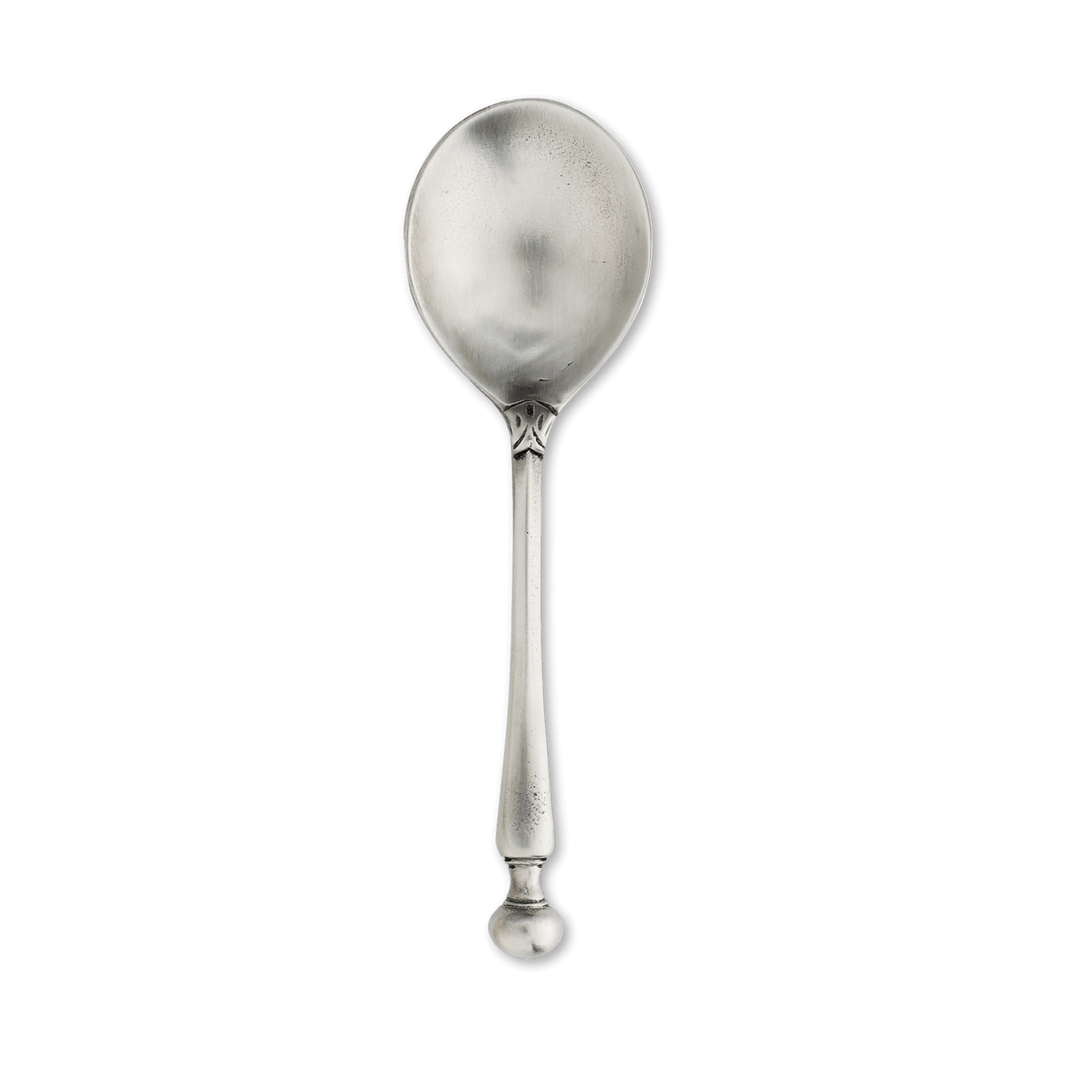 MATCH Large Taper engraved pewter spoon