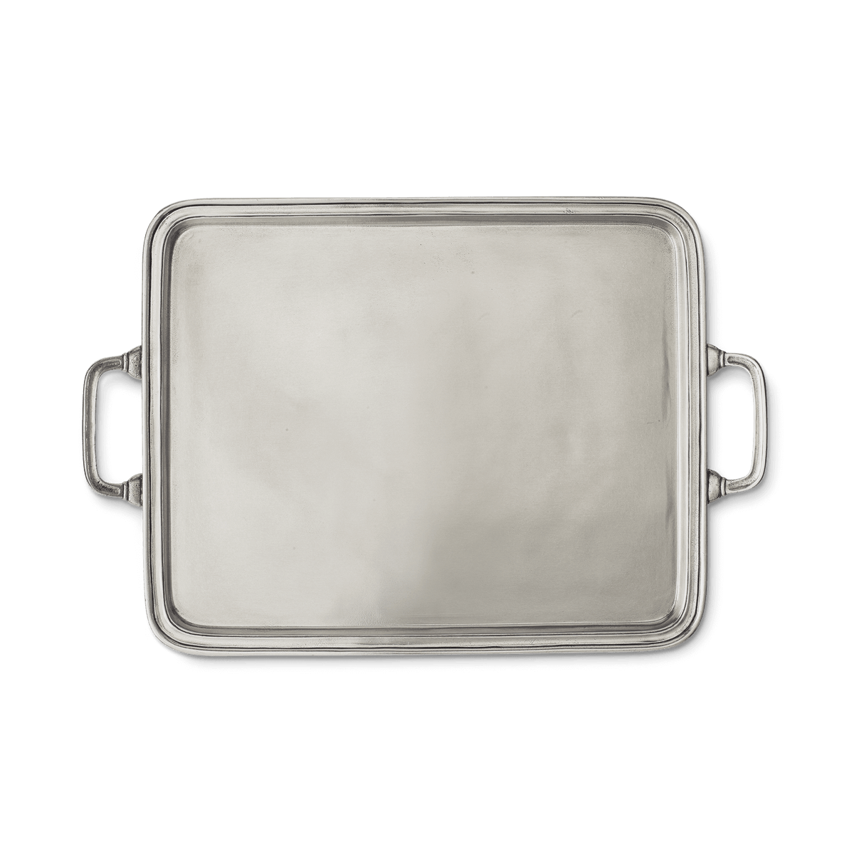 MATCH pewter rectangle tray with handles, Large