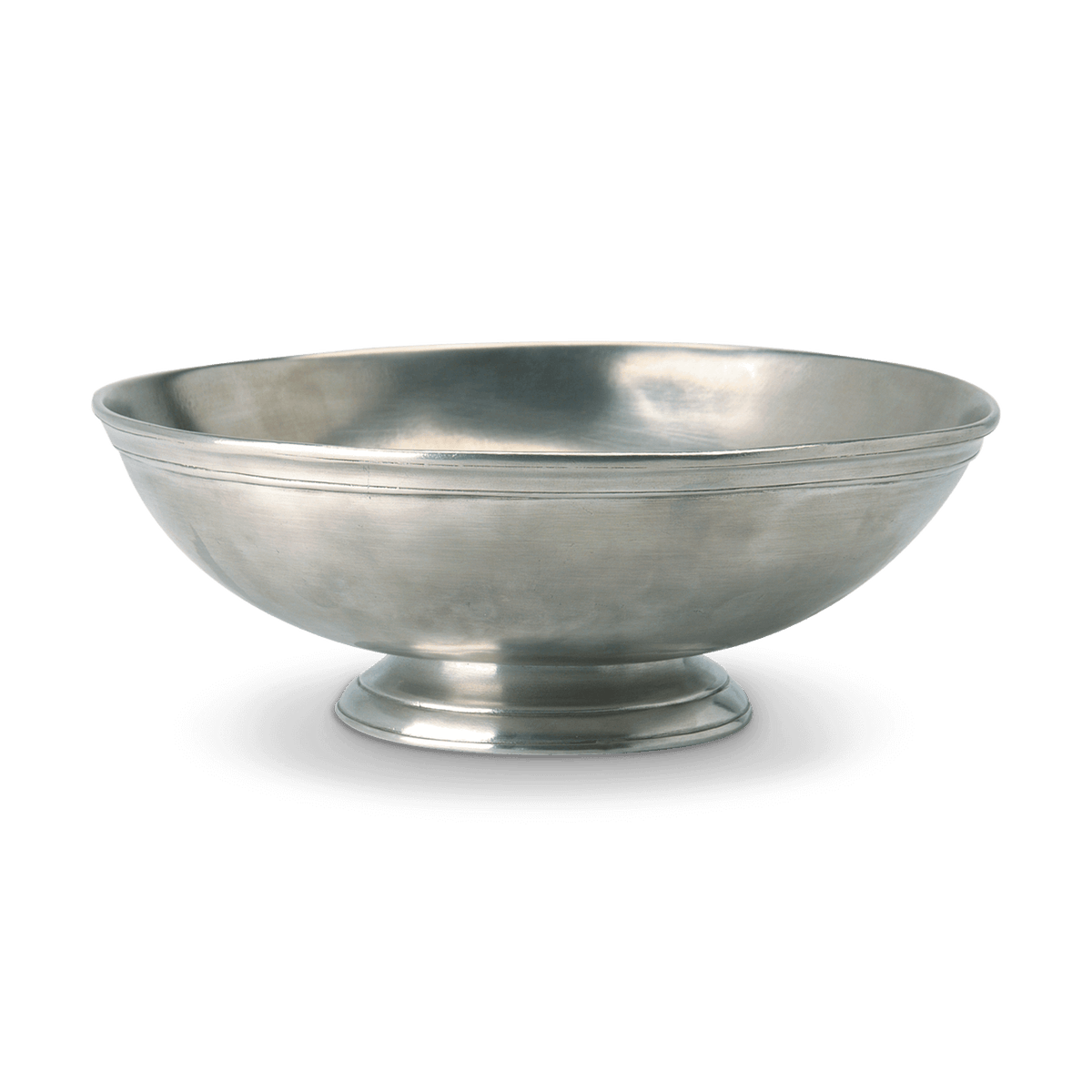 MATCH round footed pewter centerpiece bowl