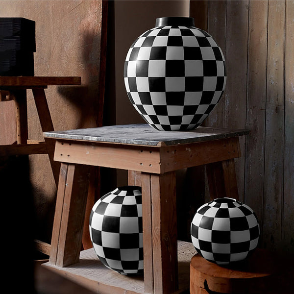 L'OBJET Damier Vase L'OBJET Damier Vase