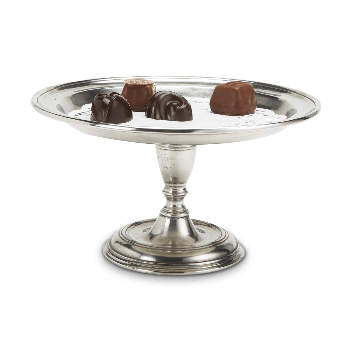 MATCH pewter pedestal tray